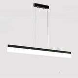 Modern Linear LED Pendant Light for Kitchen Island Aluminum Acrylic Hanging Lamp for Dining Room