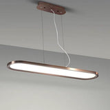 Modern Linear LED Pendant Light Minimalist Geometric Strip Chandelier for Dining Room