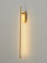 Modern Linear LED Plug In Wall Sconce Minimalist Slim Stick Lamp for Living Room
