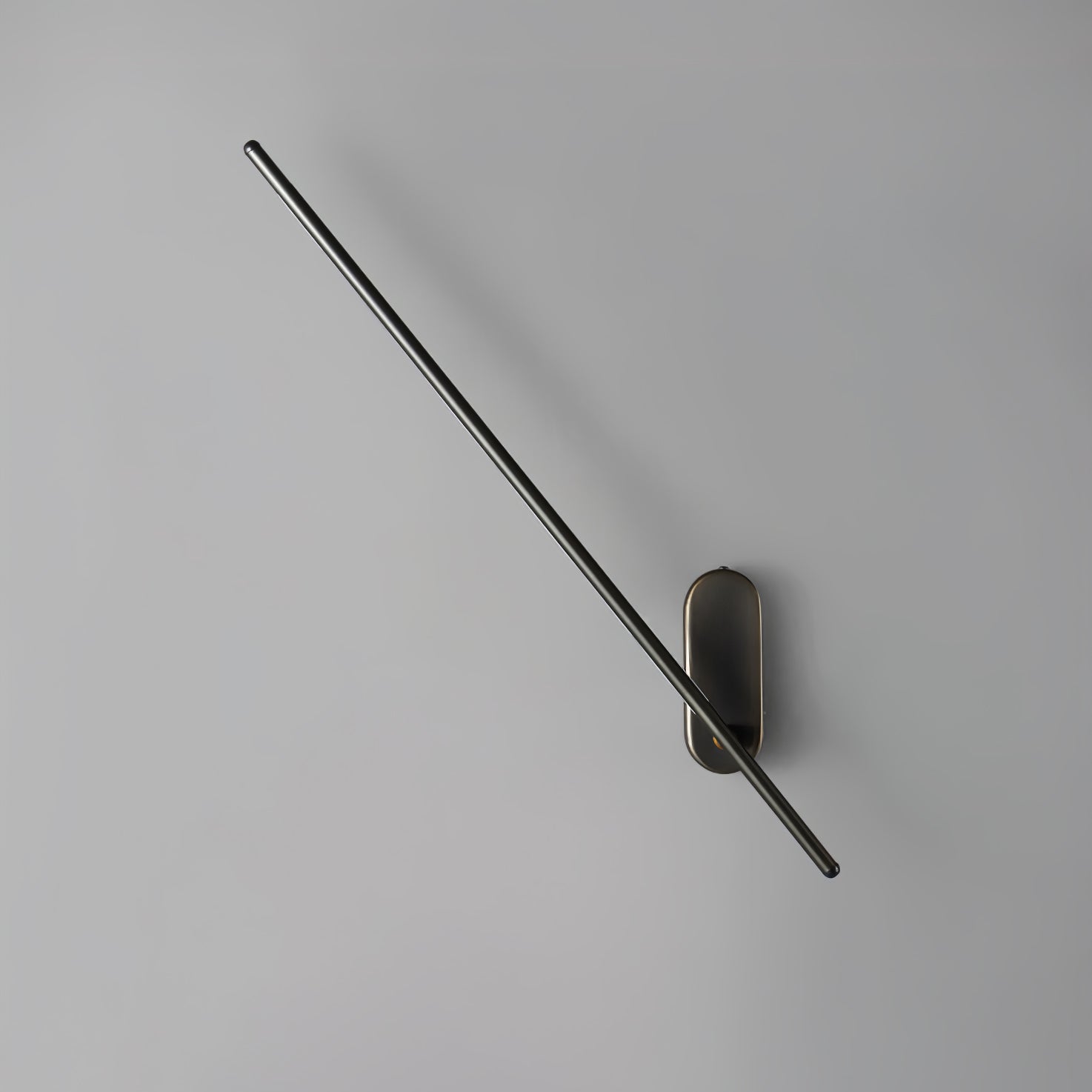 Modern Linear LED Plug In Wall Sconce Minimalist Slim Stick Lamp for Living Room