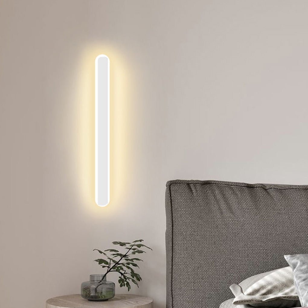 Modern Linear LED Strip Wall Lamp 39 Inch Three Color Dimmable Sconce for Bedroom and Living Room