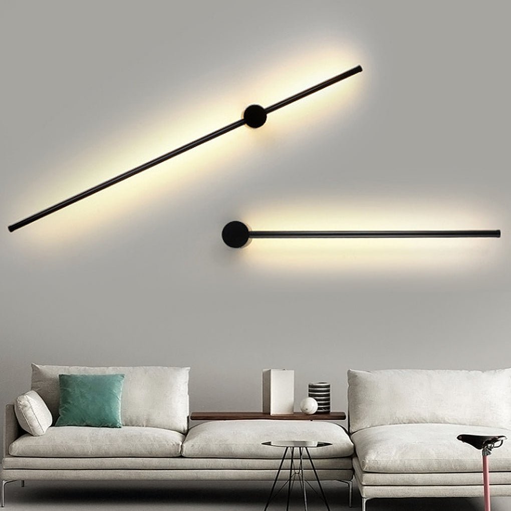 Modern Linear LED Strip Wall Light for Bedside and Minimalist Home Decor