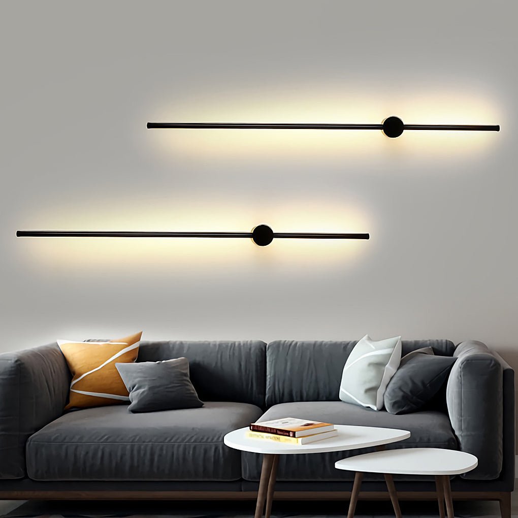 Modern Linear LED Strip Wall Light for Bedside and Minimalist Home Decor