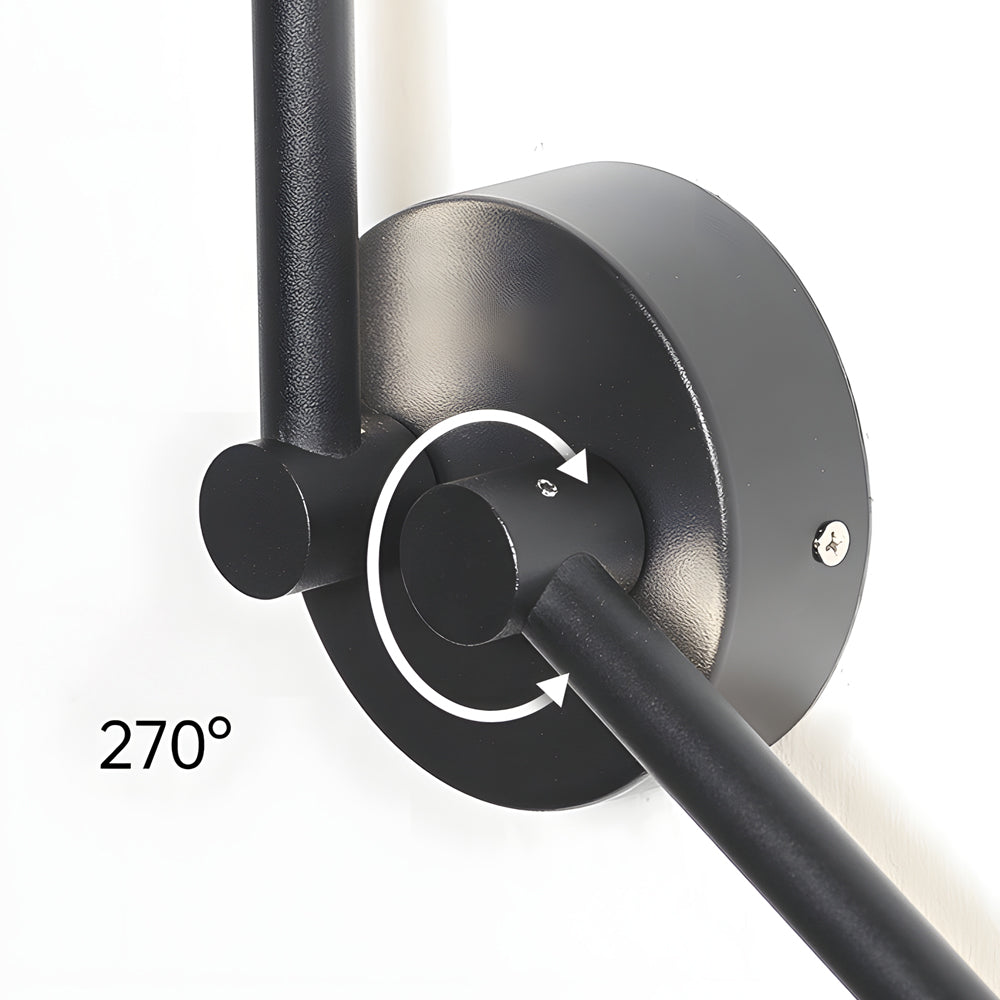 Modern Linear LED Wall Sconce with 270 Degree Rotatable Design for Contemporary Interior Lighting
