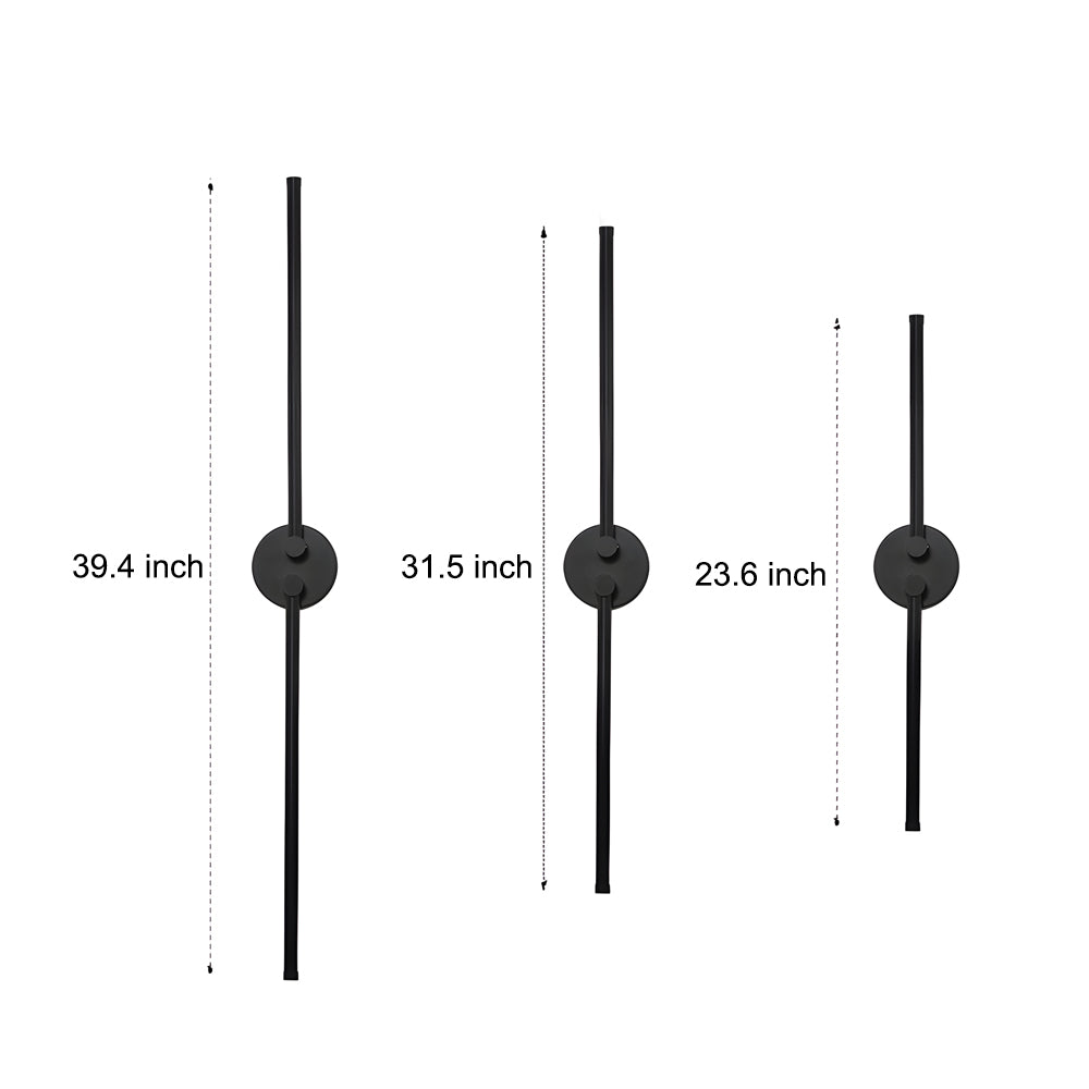 Modern Linear LED Wall Sconce with 270 Degree Rotatable Design for Contemporary Interior Lighting