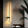 Modern Linear LED Wall Sconce with Adjustable Spotlight for Hallway and Bedroom