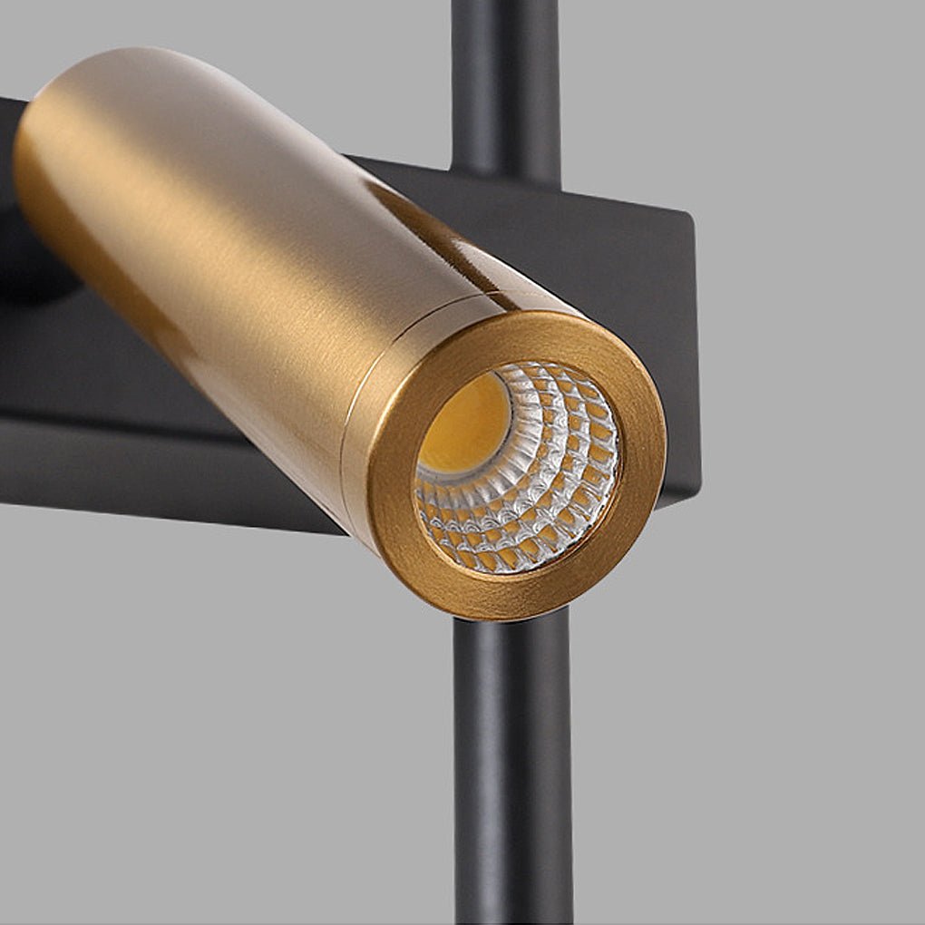 Modern Linear LED Wall Sconce with Adjustable Spotlight for Hallway and Bedroom