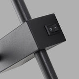 Modern Linear LED Wall Sconce with Adjustable Spotlight for Hallway and Bedroom