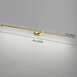 Modern Linear LED Wall Sconce with Plug in Cord Minimalist Vanity Lighting