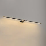 Modern Linear LED Wall Sconce with Plug in Cord Minimalist Vanity Lighting