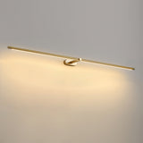 Modern Linear LED Wall Sconce with Plug in Cord Minimalist Vanity Lighting