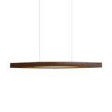 Modern Linear Wood LED Pendant Light for Dining Room Kitchen Island Office