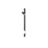 Modern Long Arm Brass Plug in Wall Sconce with Glass Shade Indoor Light Set of 2
