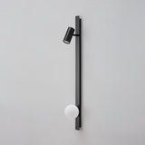 Modern Long Arm Brass Plug in Wall Sconce with Glass Shade Indoor Light Set of 2