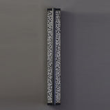Modern Long Strip Crystal Wall Sconce Outdoor Stainless Steel LED Staircase Lighting Fixture