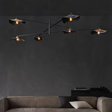 Modern Lotus Leaf Glass Pendant Chandelier for Living Room and Dining Room