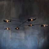 Modern Lotus Leaf Glass Pendant Chandelier for Living Room and Dining Room
