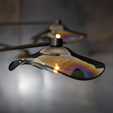 Modern Lotus Leaf Glass Pendant Chandelier for Living Room and Dining Room