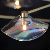 Modern Lotus Leaf Glass Pendant Chandelier for Living Room and Dining Room
