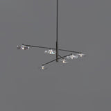 Modern Lotus Leaf Glass Pendant Chandelier for Living Room and Dining Room