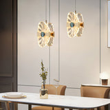 Modern Lotus Leaf LED Pendant Light with 3 Color Dimming for Luxury Interiors
