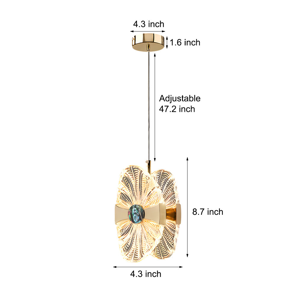 Modern Lotus Leaf LED Pendant Light with 3 Color Dimming for Luxury Interiors