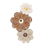 Modern Luminous Flower Plant LED Wall Art USB Powered Crystal Porcelain Painting for Living Room Decor