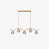 Modern Luxury Brass and Crystal Crown Chandelier Gold Ceiling Light Fixture