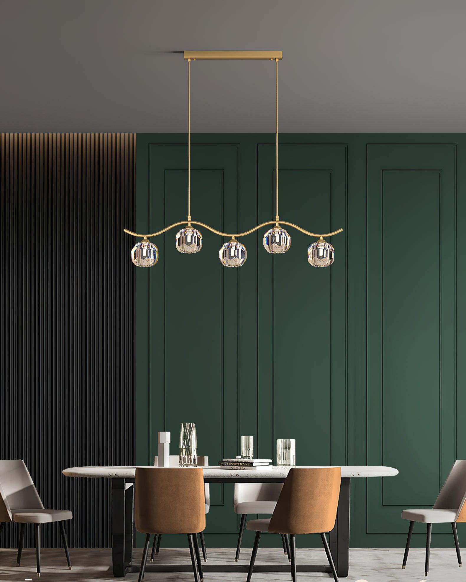 Modern Luxury Brass and Crystal Crown Chandelier Gold Ceiling Light Fixture