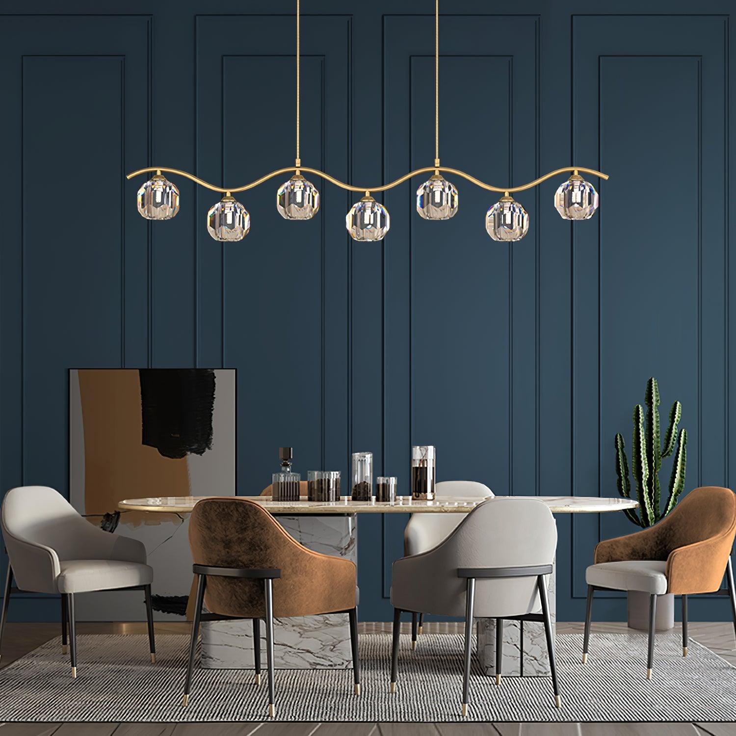 Modern Luxury Brass and Crystal Crown Chandelier Gold Ceiling Light Fixture