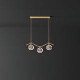 Modern Luxury Brass and Crystal Crown Chandelier Gold Ceiling Light Fixture