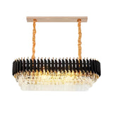 Modern Luxury Crystal Chandelier with 3 Step Dimming for Dining and Living Rooms