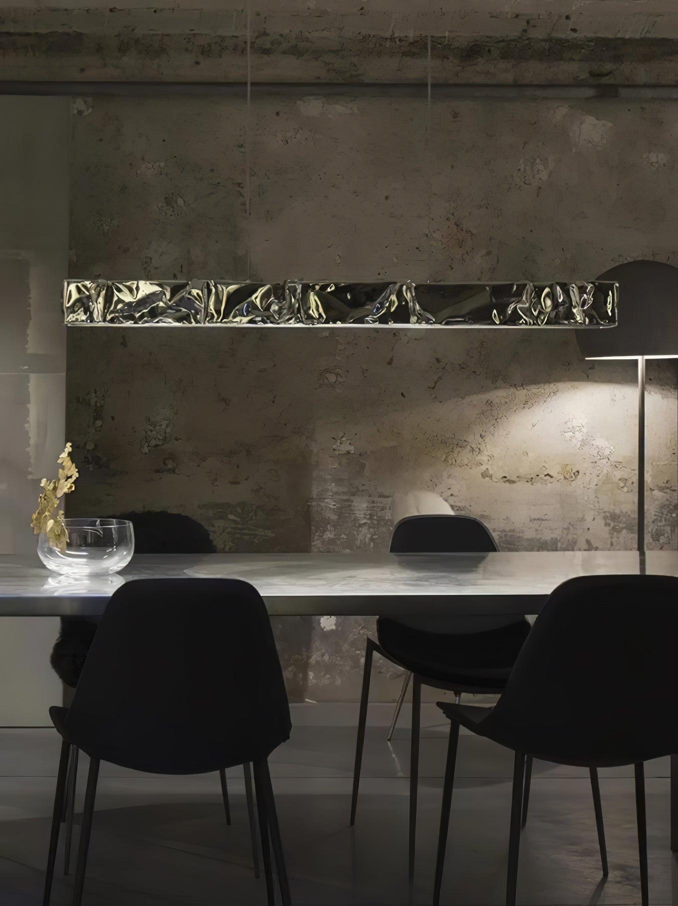 Modern Luxury Crystal LED Pendant Light with Brass Finish for Living Room and Dining Areas