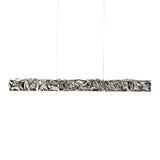 Modern Luxury Crystal LED Pendant Light with Brass Finish for Living Room and Dining Areas
