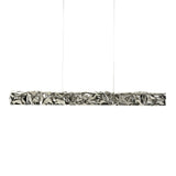 Modern Luxury Crystal LED Pendant Light with Brass Finish for Living Room and Dining Areas