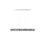 Modern Luxury Crystal LED Pendant Light with Brass Finish for Living Room and Dining Areas