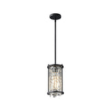 Modern Luxury Crystal Pendant Light Iron Frame Ceiling Chandelier for Dining Room and Bedroom