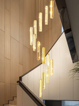 Modern Luxury Crystal Ring Chandelier Gold Finish Integrated LED Pendant Light