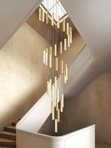 Modern Luxury Crystal Ring Chandelier Gold Finish Integrated LED Pendant Light