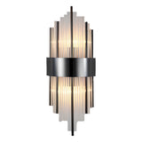 Modern Luxury Crystal Wall Sconce LED Stainless Steel Light Fixture with Three Step Dimming for Living Room