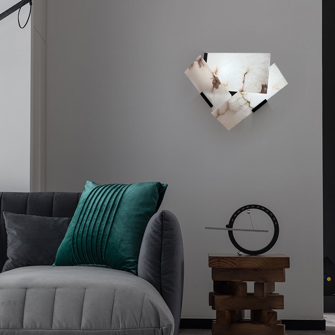 Modern Luxury Fly Alabaster LED Wall Sconce for Living Room and Bedroom