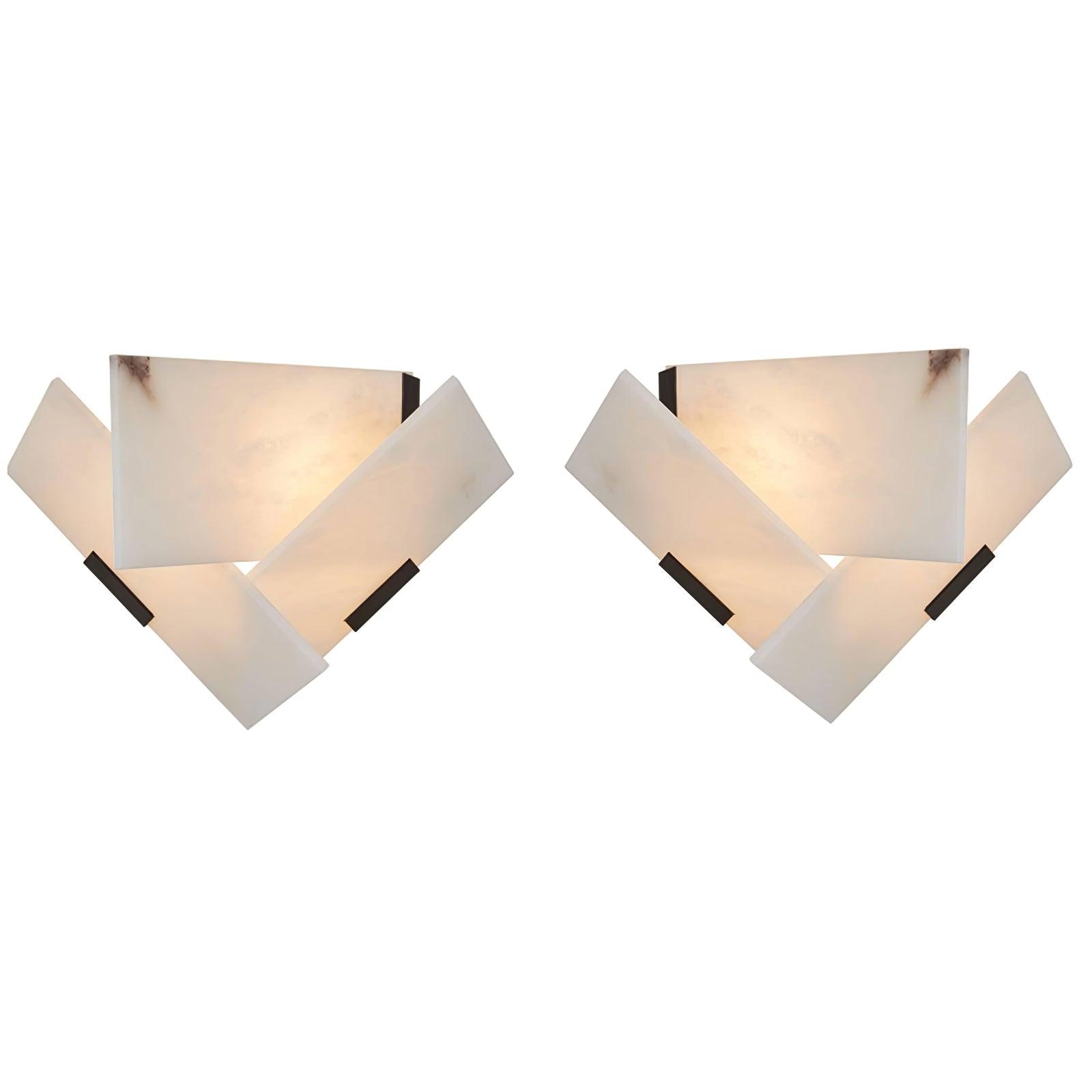 Modern Luxury Fly Alabaster LED Wall Sconce for Living Room and Bedroom