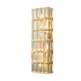 Modern Luxury Gold Crystal Wall Lamp Three Step Dimming Sconce for Living Room