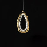 Modern Luxury Resin Circlet Brass Pendant Light with Integrated LED for Elegant Interiors