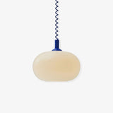 Modern Macaron Spring Glass Pendant Light Colorful Metal Fixture for Kitchen Dining Rooms