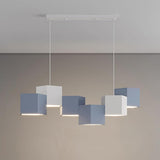 Modern Magic Cube LED Pendant Lamp Geometric Acrylic Hanging Light for Dining Room