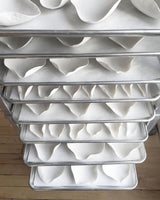 Modern Magnolia Flower Wall Sconce Set with Handcrafted Cotton Paper Petals