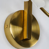 Modern Magnolia Flower Wall Sconce Set with Handcrafted Cotton Paper Petals