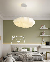 Modern Malibu LED Pendant Light Minimalist White Metal PE Ceiling Hanging Lamp for Indoor Decor