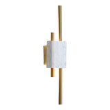 Modern Marble and Gold LED Wall Sconce Luxury Strip Light for Bedroom and Hallway
